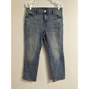 Simply Vera Want Light Wash Denim Jeans Straight Leg Women’s Size 12 Short